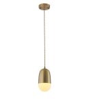 Simple all-brass single-head chandelier