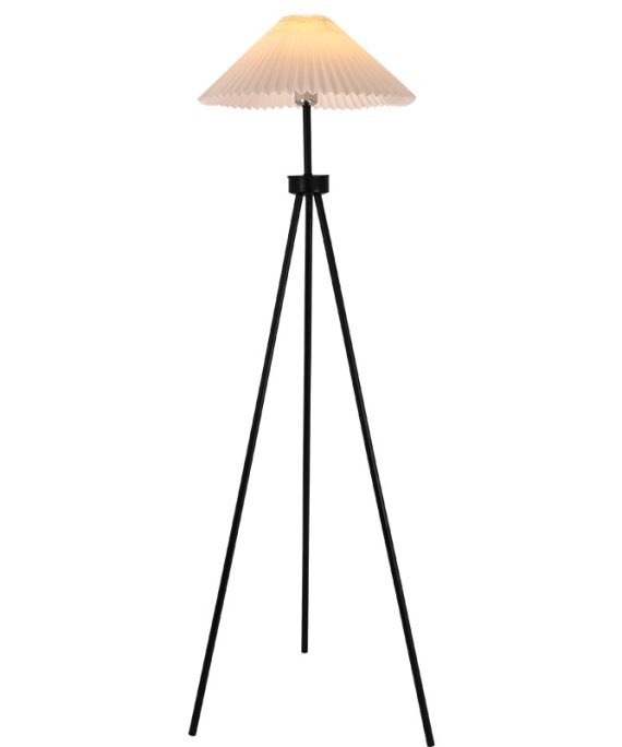 Floor Lamp Living Room Bedroom Bedside  Tripod Pleated