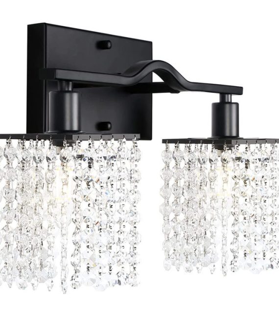 Scandinavian Light Luxury Bathroom Crystal Wall Light Fixture