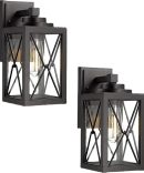 Iron Waterproof Black Outdoor New Wall Sconce