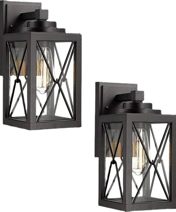 Iron Waterproof Black Outdoor New Wall Sconce