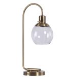 Bent Glass Shade Table Lamp