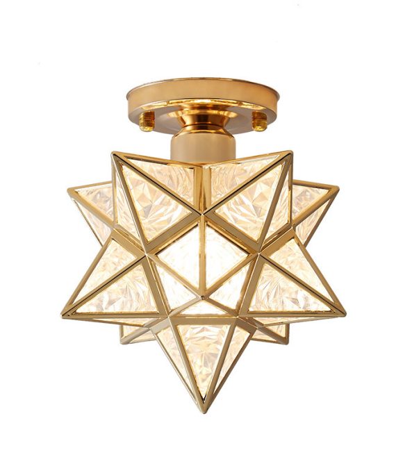America Vintage Pentagram Ceiling Light