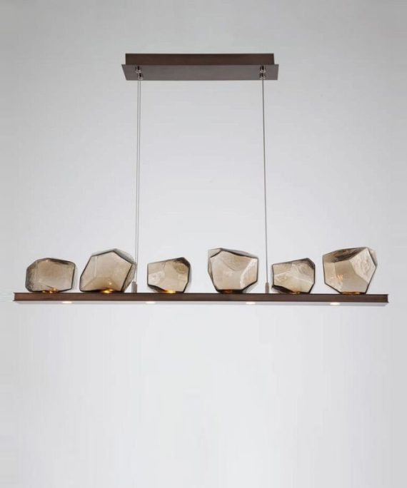 Simple Glass Dining Room Chandelier