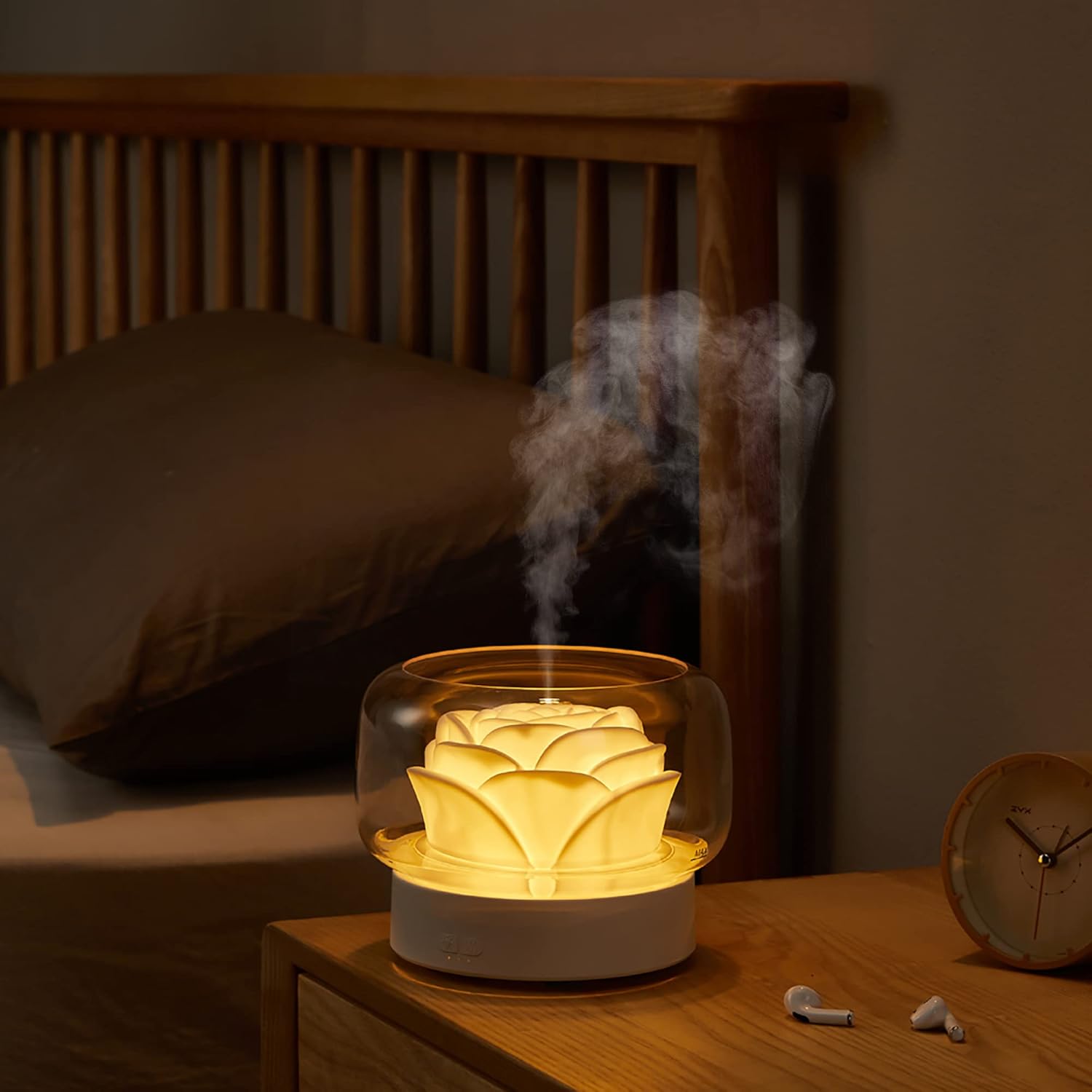 Diffusers for Essential Oils Large Room: SEVEYEE 500ml Aromatherapy Diffuser for Home Bedroom - Big Capacity Running 24 Hours Waterless Auto Off with 7 Colors Lights - Image 4