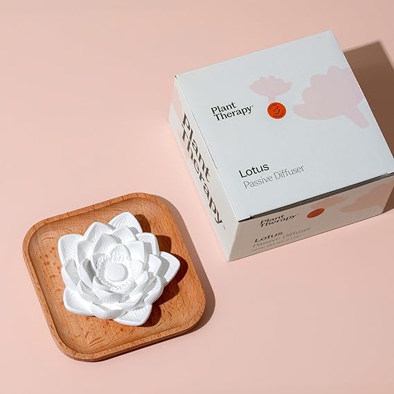 Plant Therapy Passive Lotus Flower Aromatherapy Diffuser - A Chic and Natural Home, Office, and Travel Essential Oil Diffuser - Image 4
