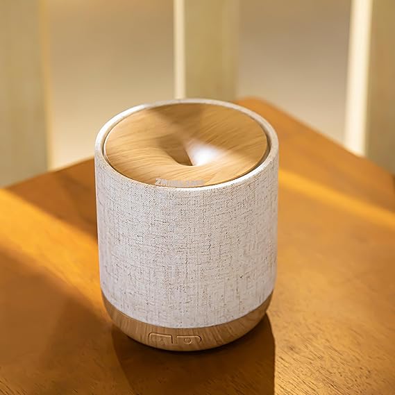 Essential Oil Diffuser 200ml with Fabric Cover and Night Lamp | Ultrasonic Aroma Diffuser | Humidifier w Lights | Room Decor | Small Humidifier for Bedroom | Gift - Image 6